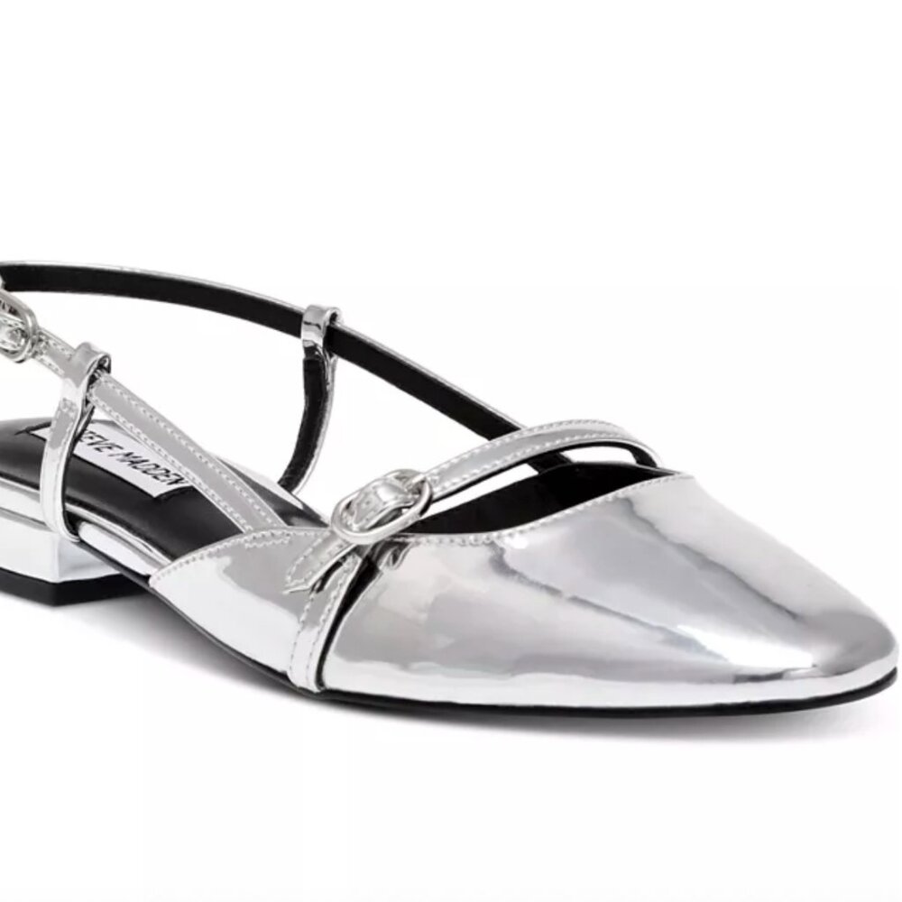 Steve Madden Bayli Strappy Slingback Flats - Size - 9.5